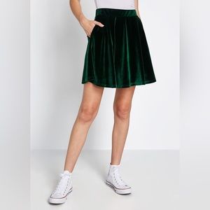 Modcloth Velvet Skirt